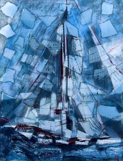 STEINBERG Jeanne Claude
Voiliers Collages...