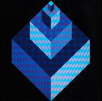 VASARELY Victor
AXO NEW YORK 1975 Héliogravure...