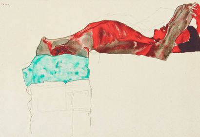 Egon SCHIELE (1890-1918) d'après
Autoportrait-...