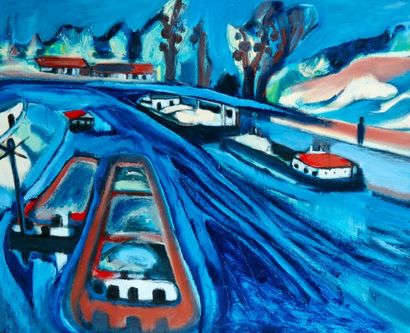 LE GUAY Claude (Née en 1959)
L'amarre Huile...