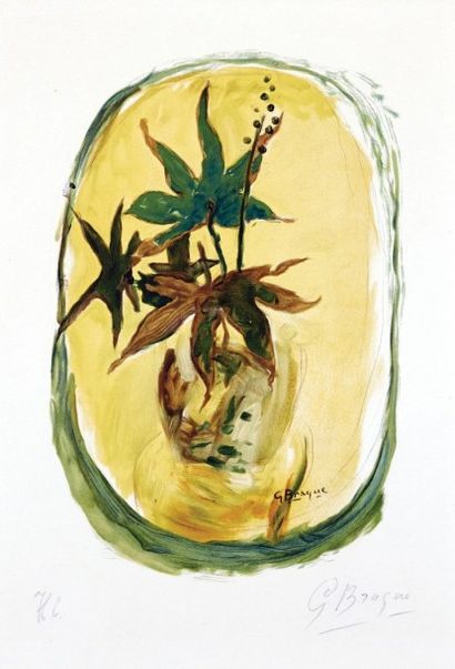 BRAQUE Georges (1882-1963)
Bouquet Lithographie...