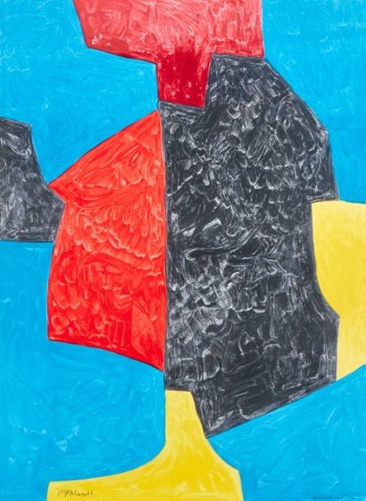 POLIAKOFF Serge (1900-1969)
Composition rouge,...