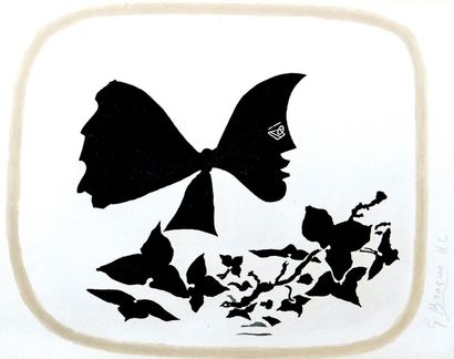 BRAQUE Georges (1882-1963)
Août 1958 Aquatinte...
