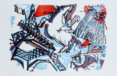 LORJOU Bernard (1908-1986)
Tour Eiffel Bois...