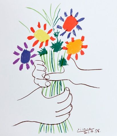 PICASSO Pablo (1881-1973)
Le bouquet - 1958...
