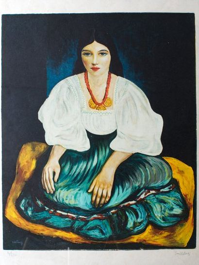 Kiesling Jean
Femme Lithographie sur papier...