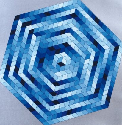 Vasarely Victor
Hat IV Sérigraphie sur papier...