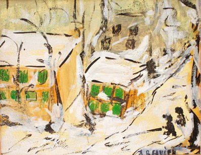 Garnier Jeanne
Paysage de neige Huile sur...