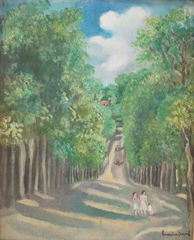 David Hermine
Paysage, la promenade Huile...