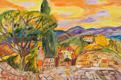 Fernandez Nadine
Paysage coloré Acrylique...