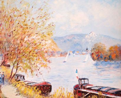 Sellier Daniel
Péniches au bord de Seine...