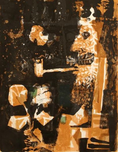 CLAVE Antoni

(1913-2005)

Roi à la pipe

Lithographie...