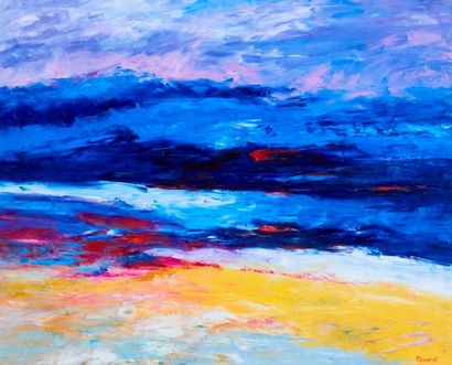 FROMENT Michèle 

(1948)

Ciel et mer 

Huile...