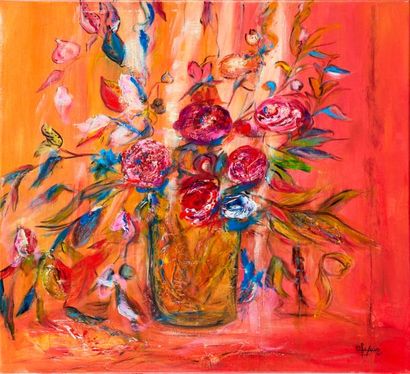FASAN Claudine 

(1947)

Fleurs en vase

Huile...