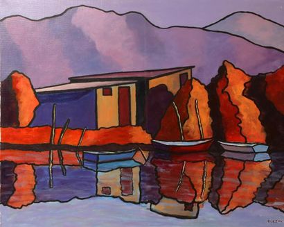 OLCZAK Bernard

(1953)

Bord de rivière III

Acrylique...