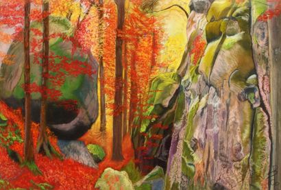 DESAULT Brigitte

(1953)

Red Trees

Pastel...