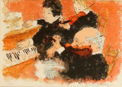 HUCHET Urbain

(1930)

Les musiciens

Lithographie...