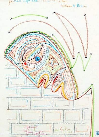 COCTEAU Jean 

(1889-1963)

Portrait d'après...