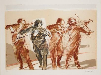 WEISBUCH Claude
Violons Lithographie sur...