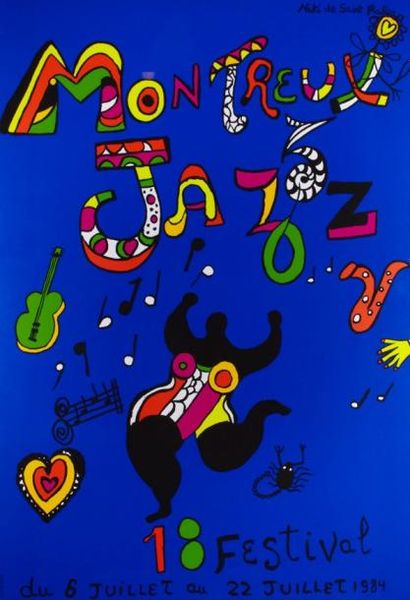 NIKI DE SAINT PHALLE
Jazz à Montreux Sérigraphie...