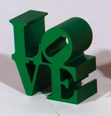 INDIANA Robert
Love vert Sculpture en aluminium...
