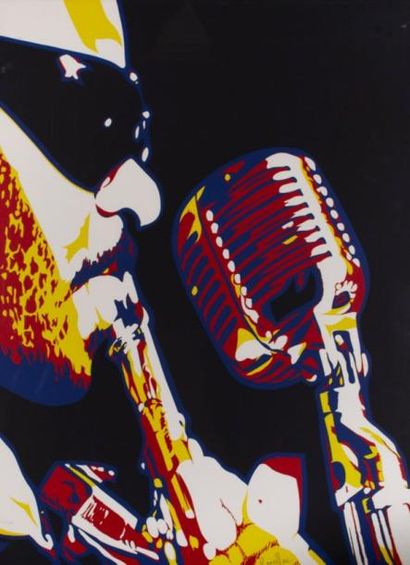 RANCILLAC Bernard Roland
Kirk au micro Sérigraphie...