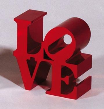 INDIANA Robert
Love rouge Sculpture en aluminium...