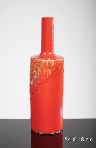 Lot de cinq vases en céramique rouge

Hauteur...