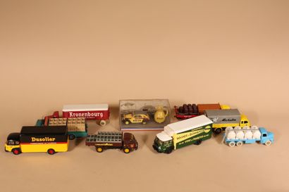 Lot of miniature advertising cars and trucks...
