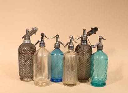 Set of six siphons
H. 35 Cm approx.