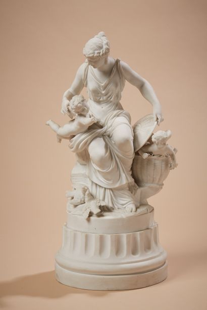 Paris
Groupe en biscuit de porcelaine dure...