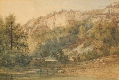 Ecole Française du XIXe
Comté d'Arcey, 1869
Aquarelle...