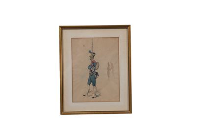 Ecole française du XIXe
Suite de cinq aquarelles...