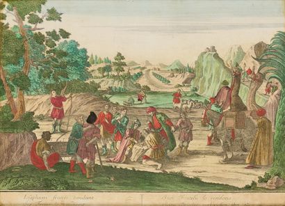 Lot de gravures et images d’Épinal, pieuse...