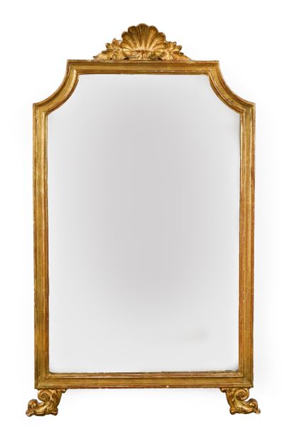 Lot comprenant divers miroirs en bois peint,...