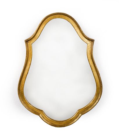 Lot comprenant divers miroirs en bois peint,...
