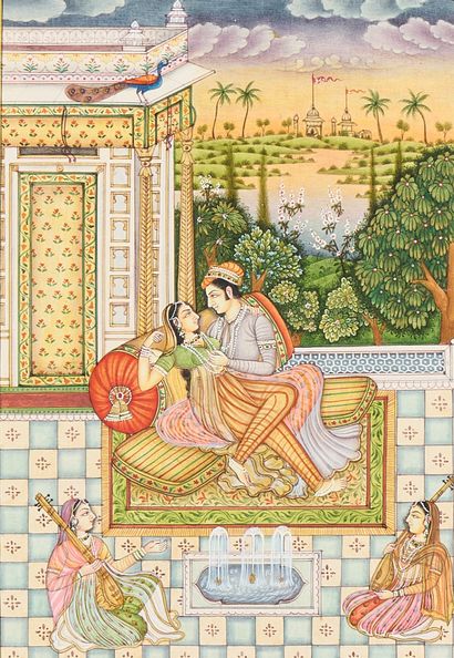 Trois scènes galantes, Inde moderne, dans...
