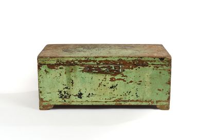Petite étagère à deux niveaux en bois peint...