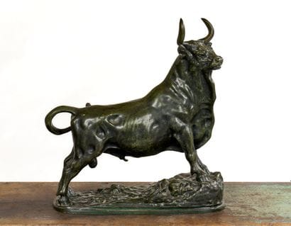 D'après Rosa BONHEUR (1822-1899) 
Taureau...