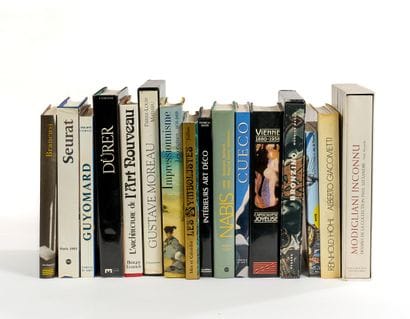 Lot de livres moderne comprenant les Symbolistes,...