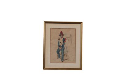 Ecole française du XIXe
Suite de cinq aquarelles...