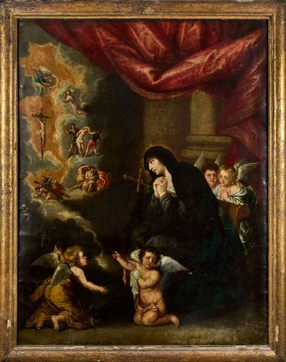 Ecole FLAMANDE du XVIIème siècle
Vierge de...