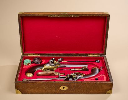 Deux pistolets à silex modèle 1777 du 2e...