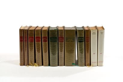 Lot de douze volumes de la pléiades comprenant...