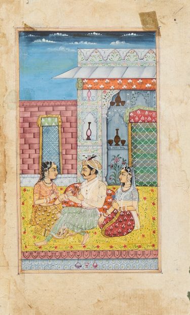 Trois scènes galantes, Inde moderne, dans...