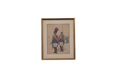 Ecole française du XIXe
Suite de cinq aquarelles...