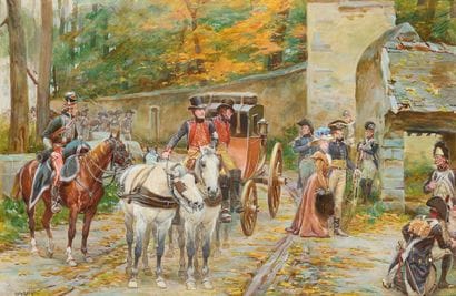 Alphonse LALAUZE (1872-1936)
L'arrivée de...