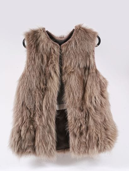 Yves SALOMON 
Veste sans manche en renard...