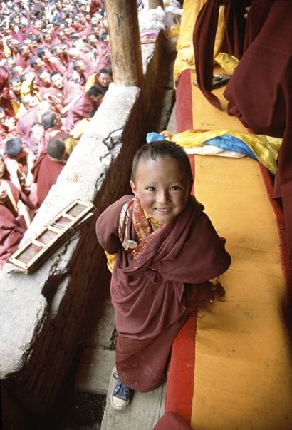 Matthieu RICARD (Né en 1946)
Jeune novice...