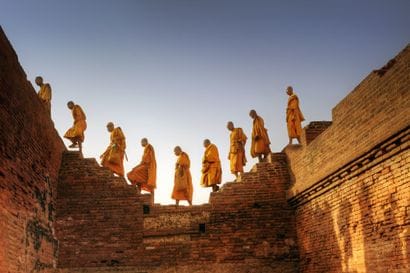 Matthieu RICARD (Né en 1946)
Moines thaïlandais...